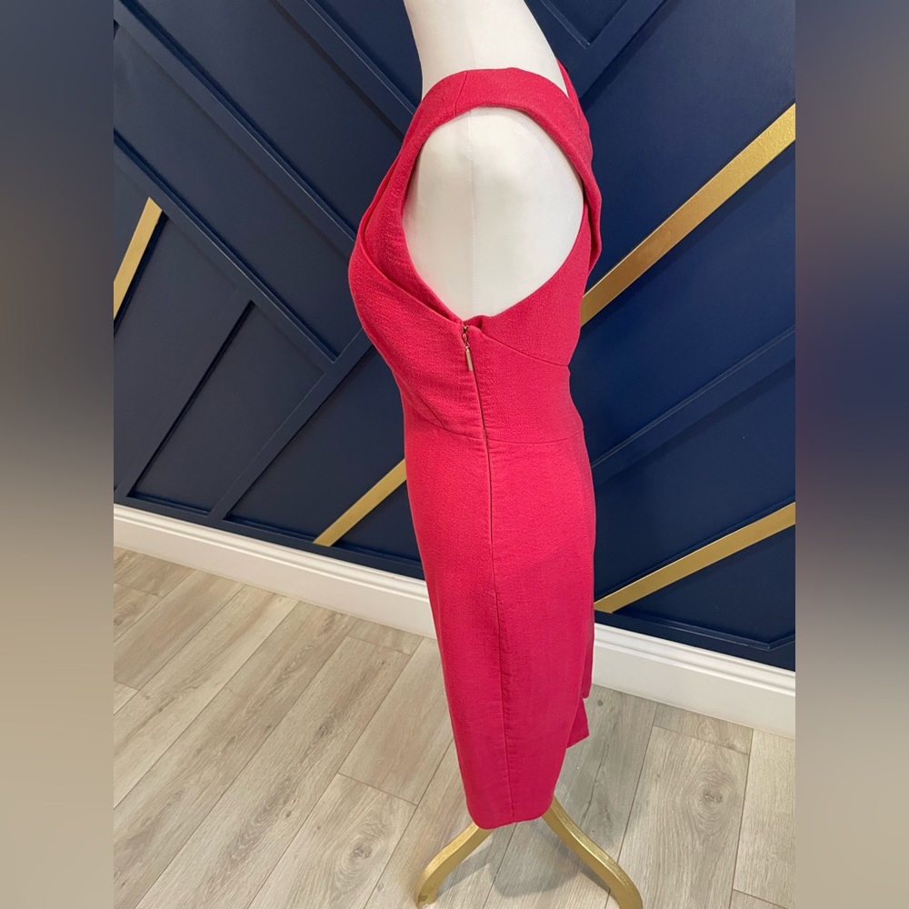 Jason Wu Collection Red Crossover Midi Dress. - image 3